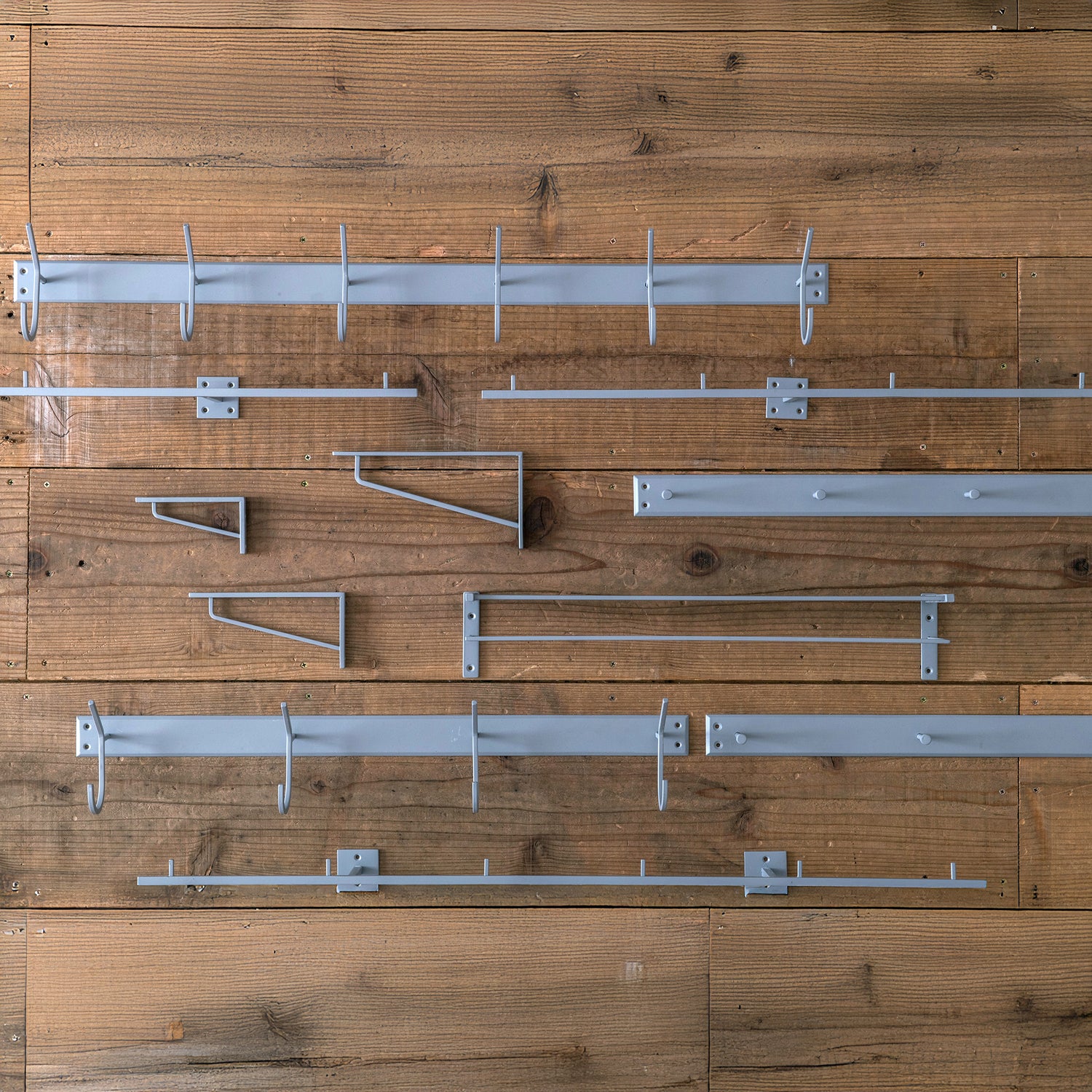 63887 フックL ライトグレー