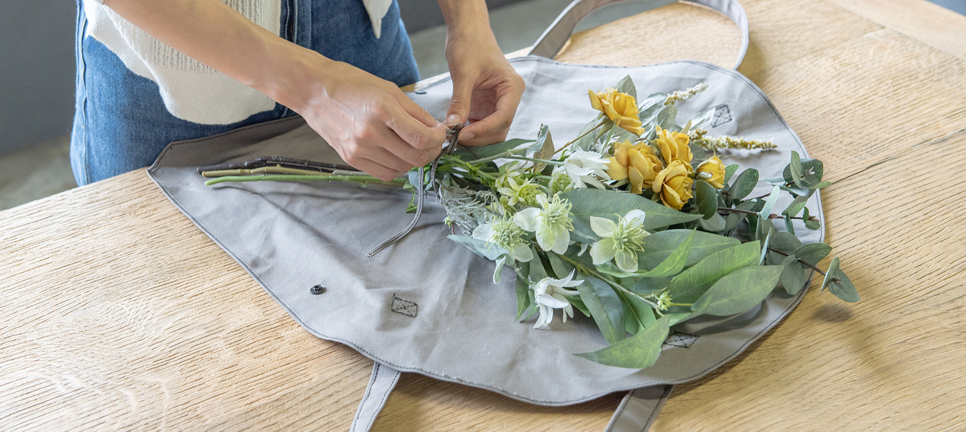 【PLUS the green】 新商品「フラワーバッグ＆ポットカバー」のご紹介