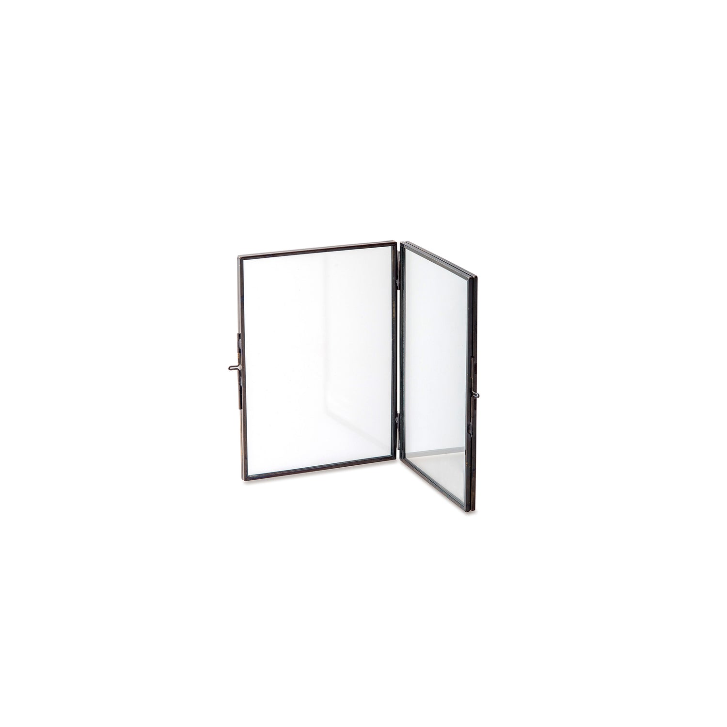 22613 ガラスフレーム　スタンドダブル　ブラック