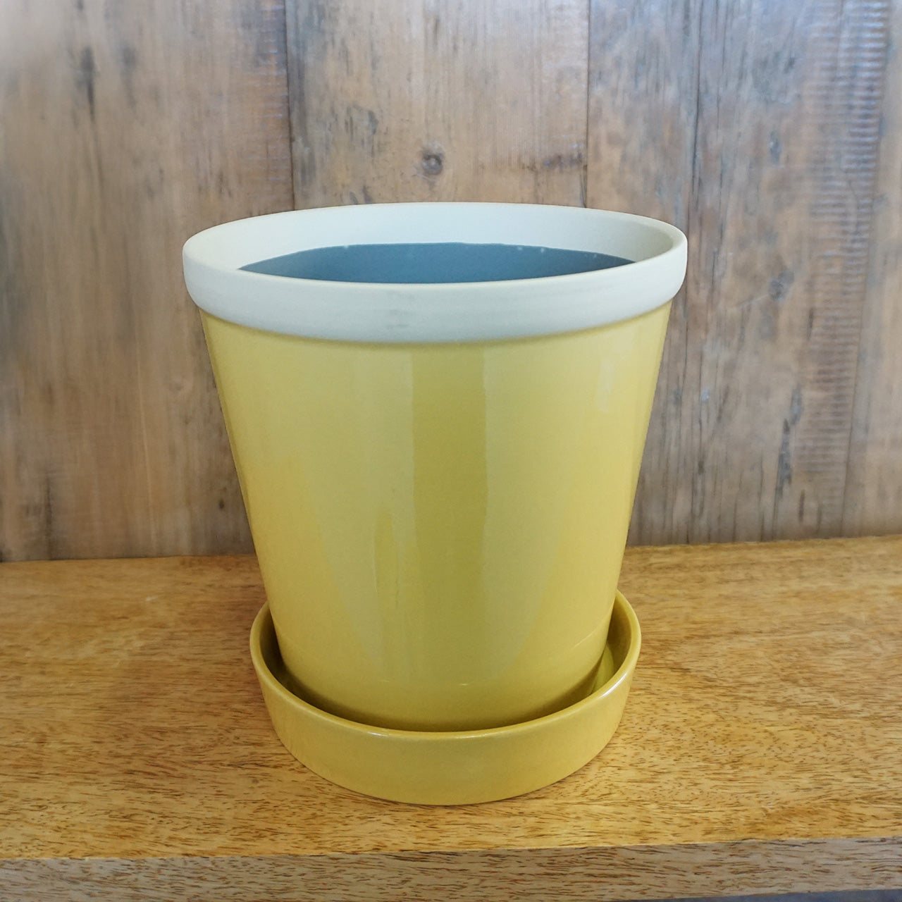 【別倉庫発送】30766 グロッシーポット　ミモザ