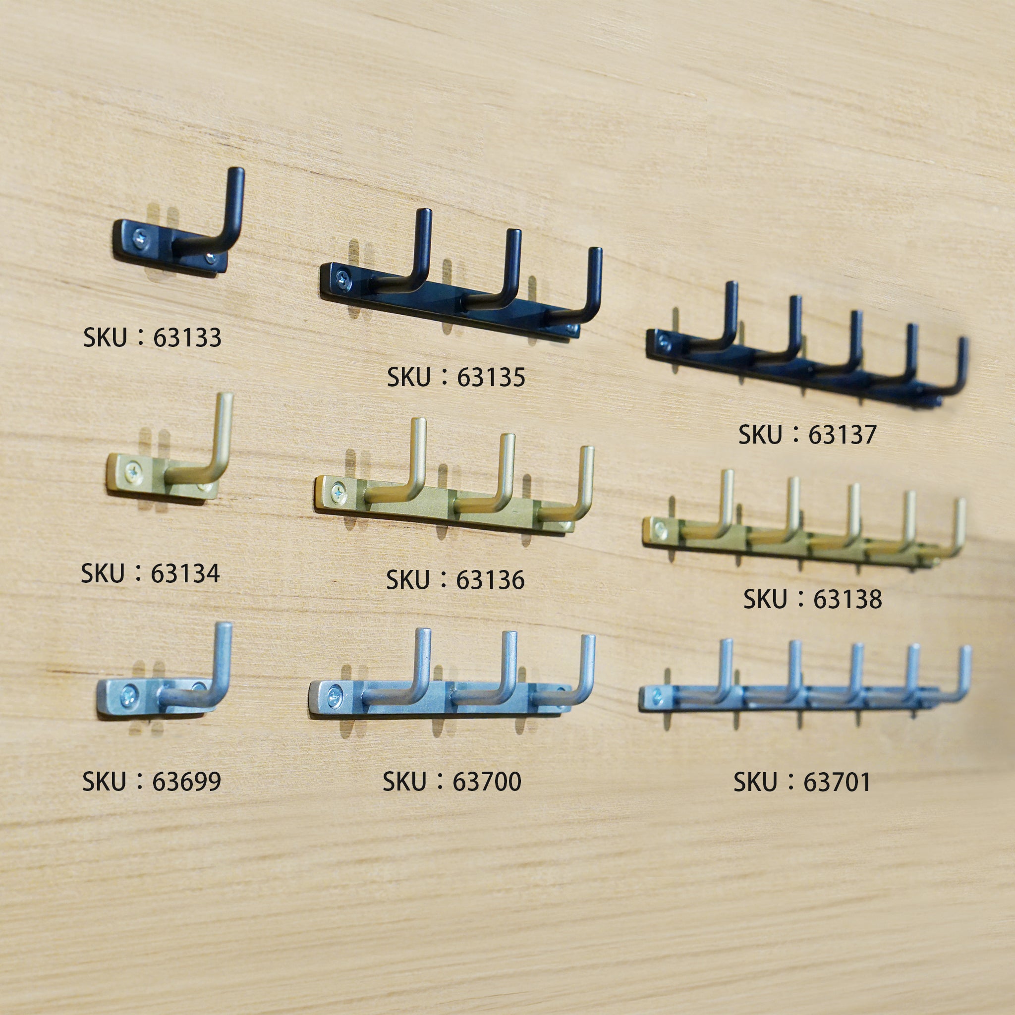 はし 63137 アイアンウォールフック 5連 ブラック – POSH LIVING CO.,LTD