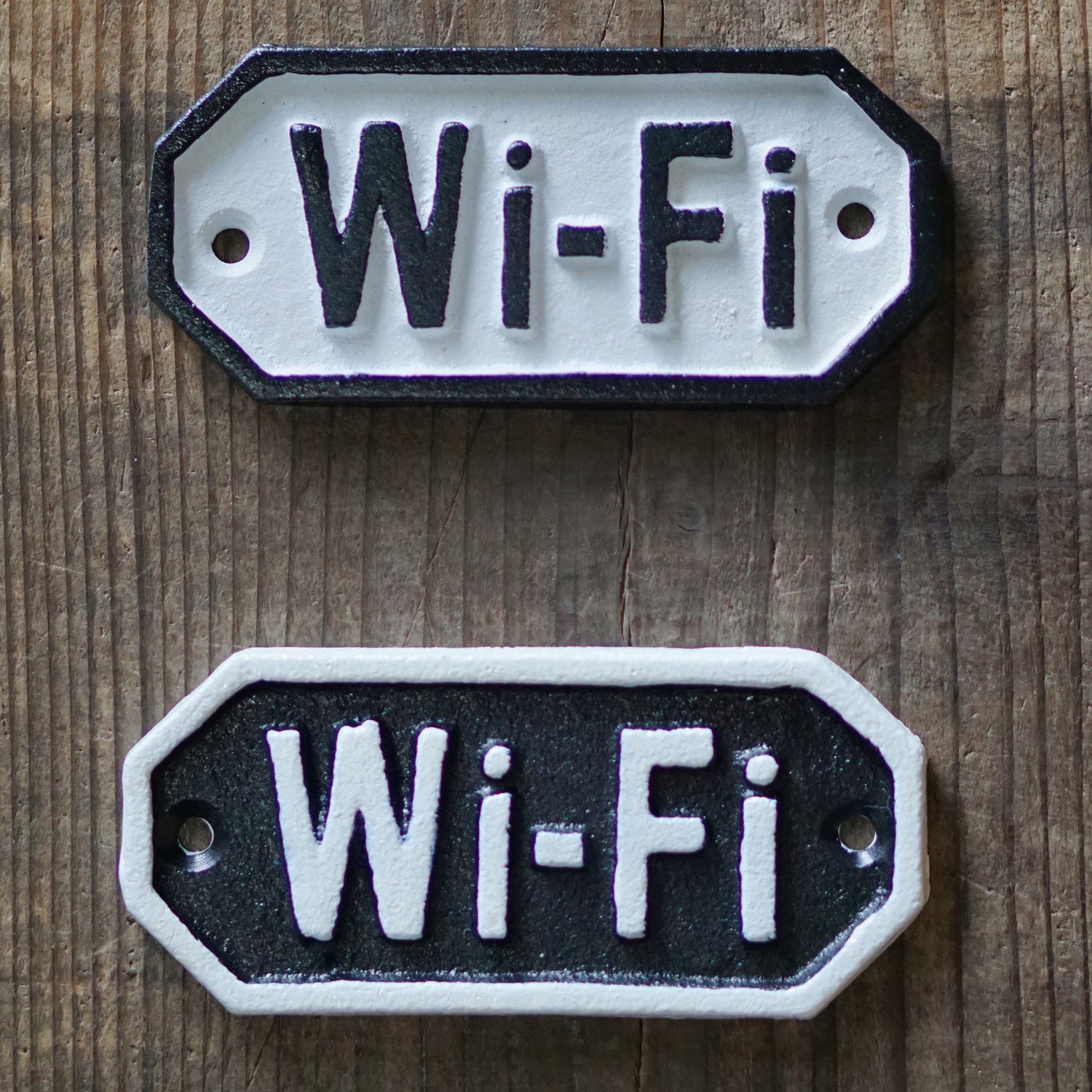 63572 サインプレート　Wi-Fi　ブラック