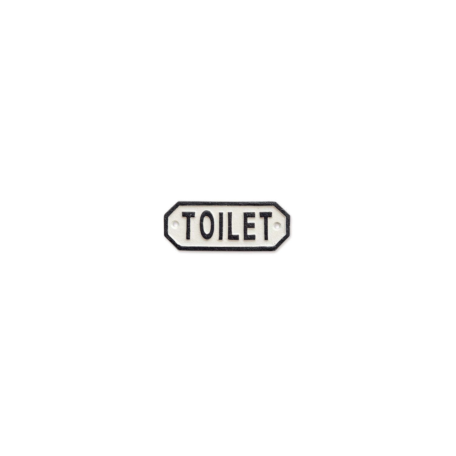 63577 サインプレート　TOILET　ホワイト
