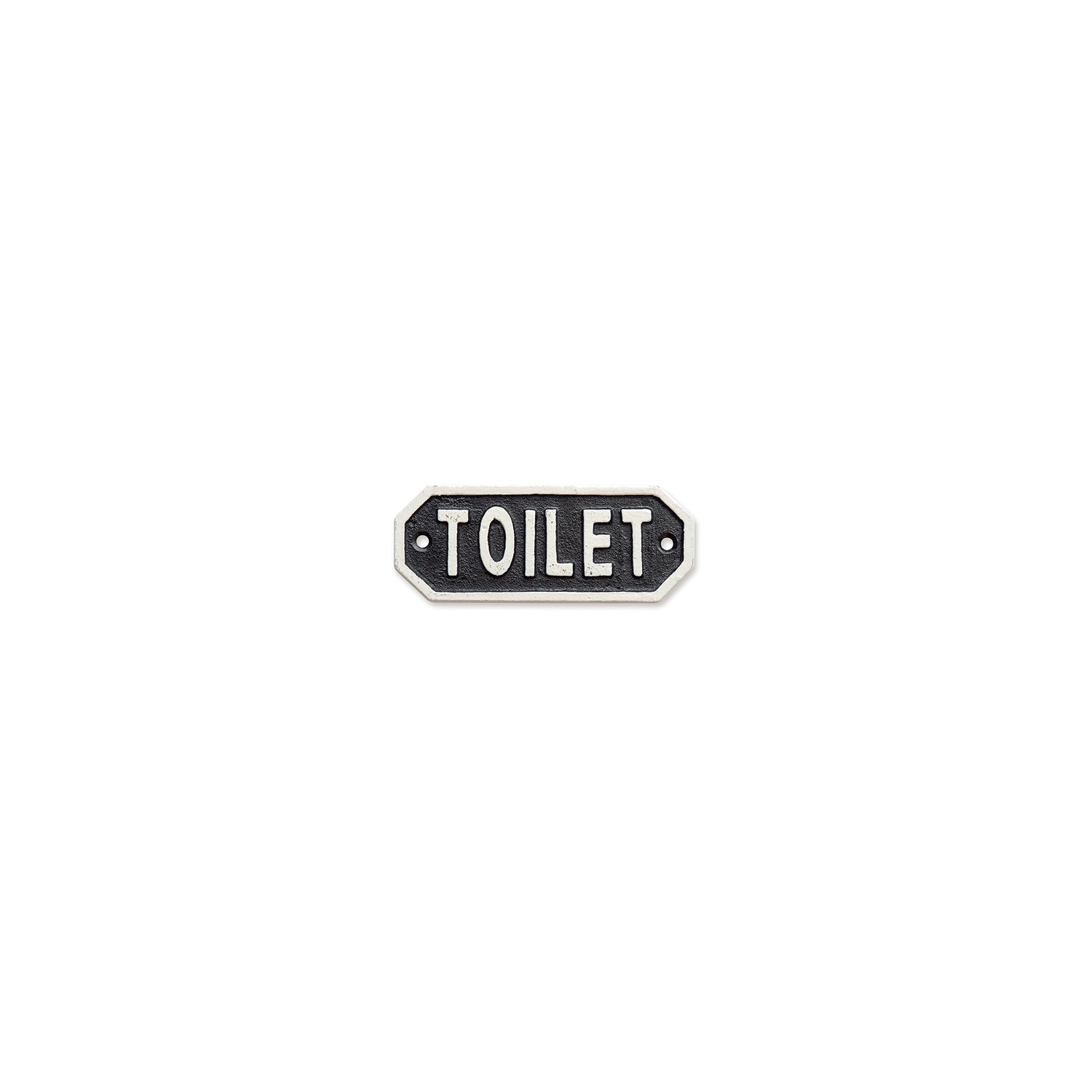 63578 サインプレート　TOILET　ブラック