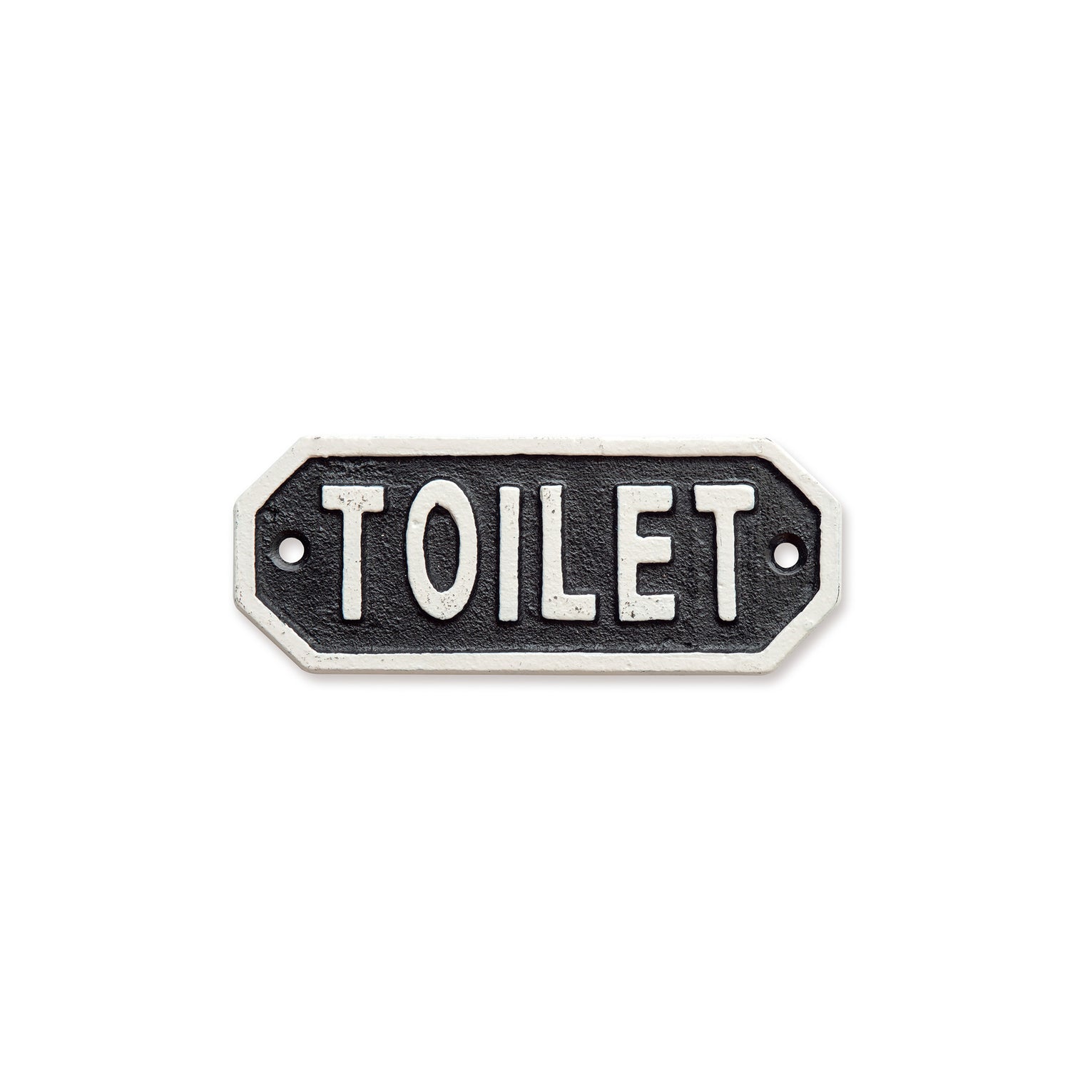 63578 サインプレート　TOILET　ブラック