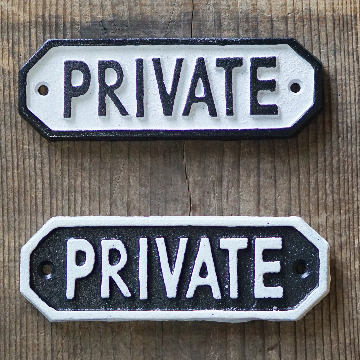 63583 サインプレート　PRIVATE　ホワイト