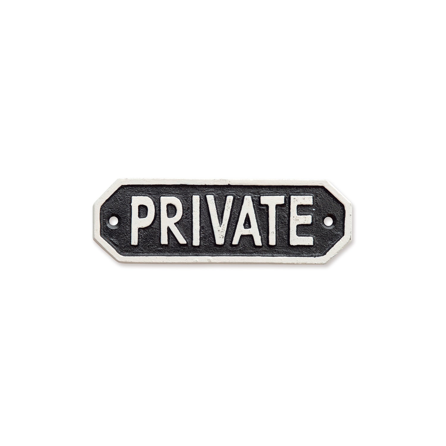63584 サインプレート　PRIVATE　ブラック