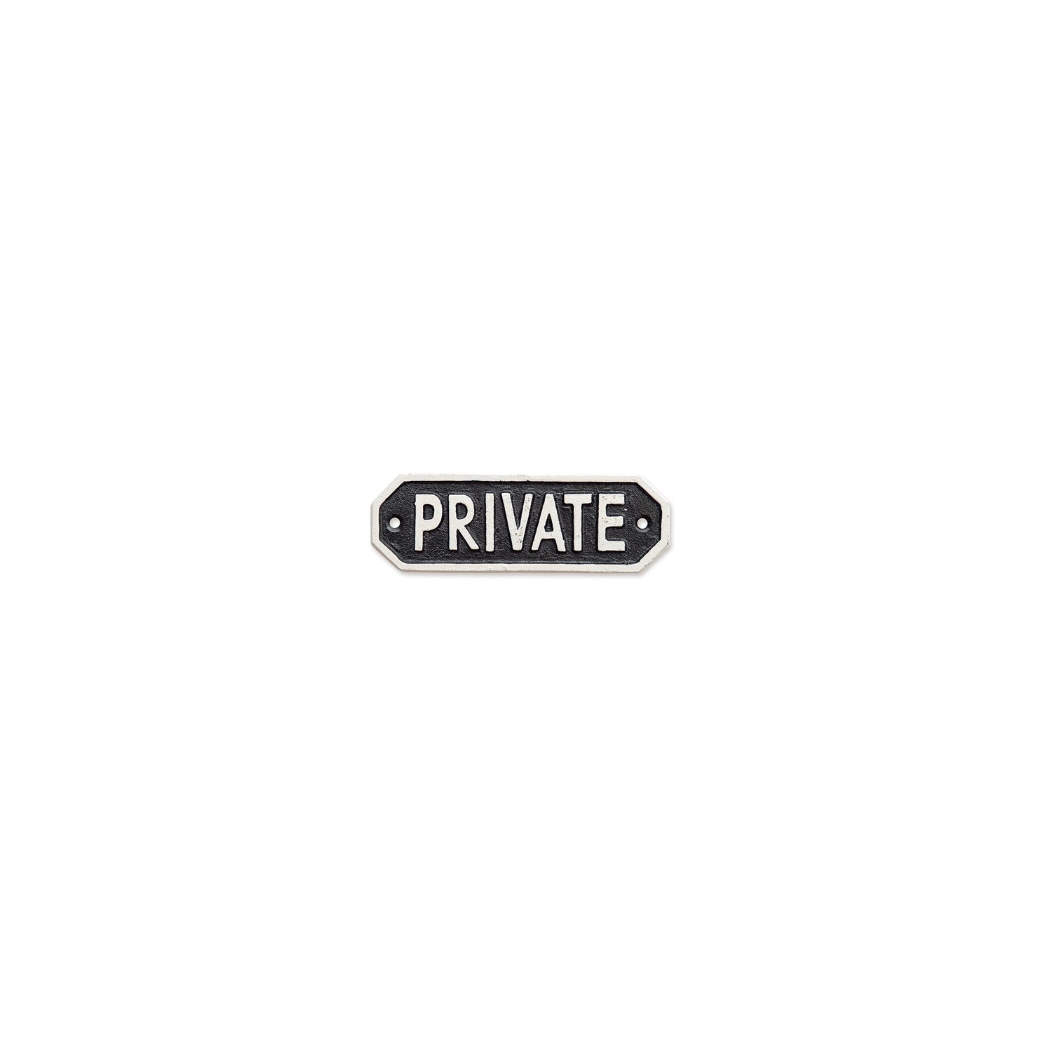 63584 サインプレート　PRIVATE　ブラック
