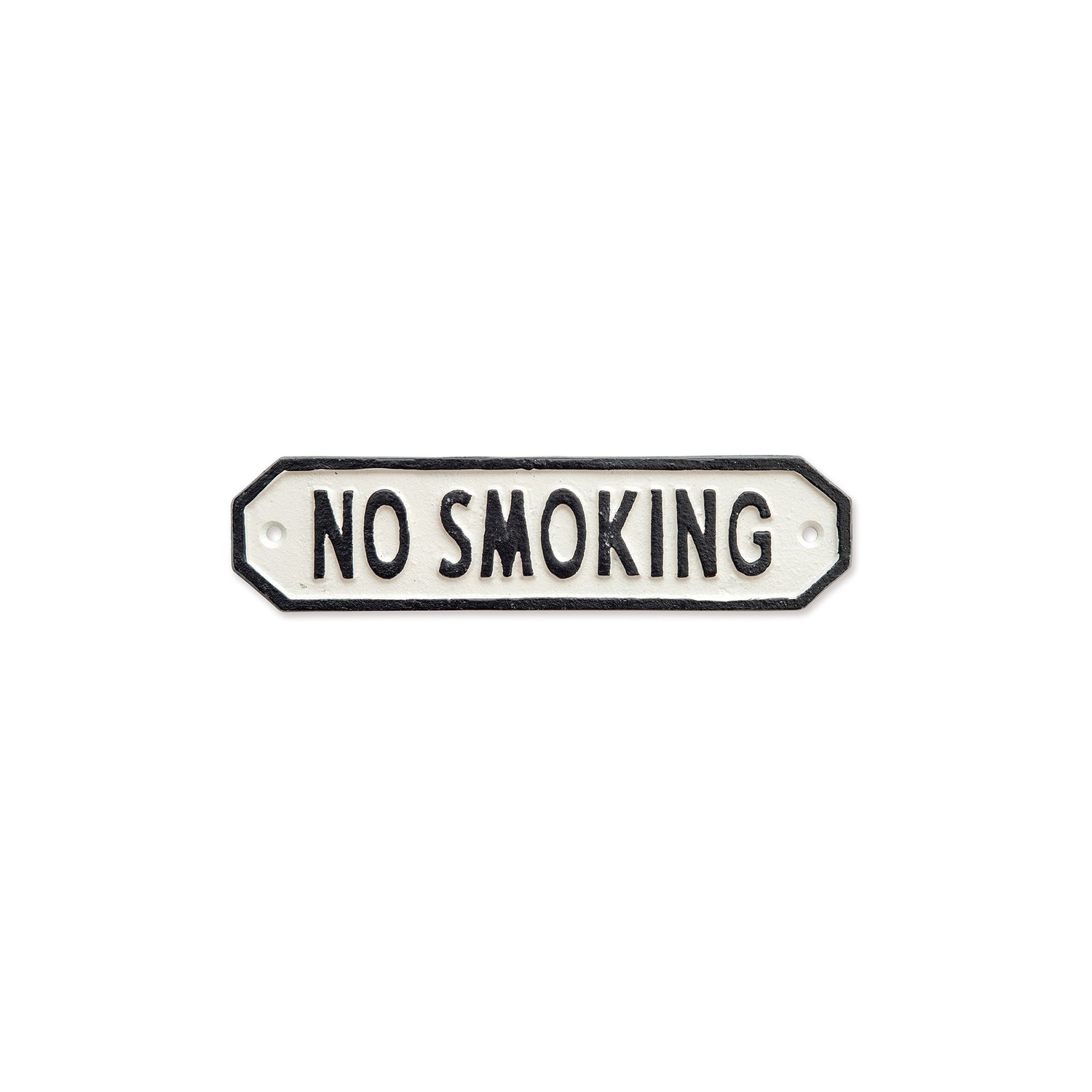 63589 サインプレート　NO SMOKING　ホワイト