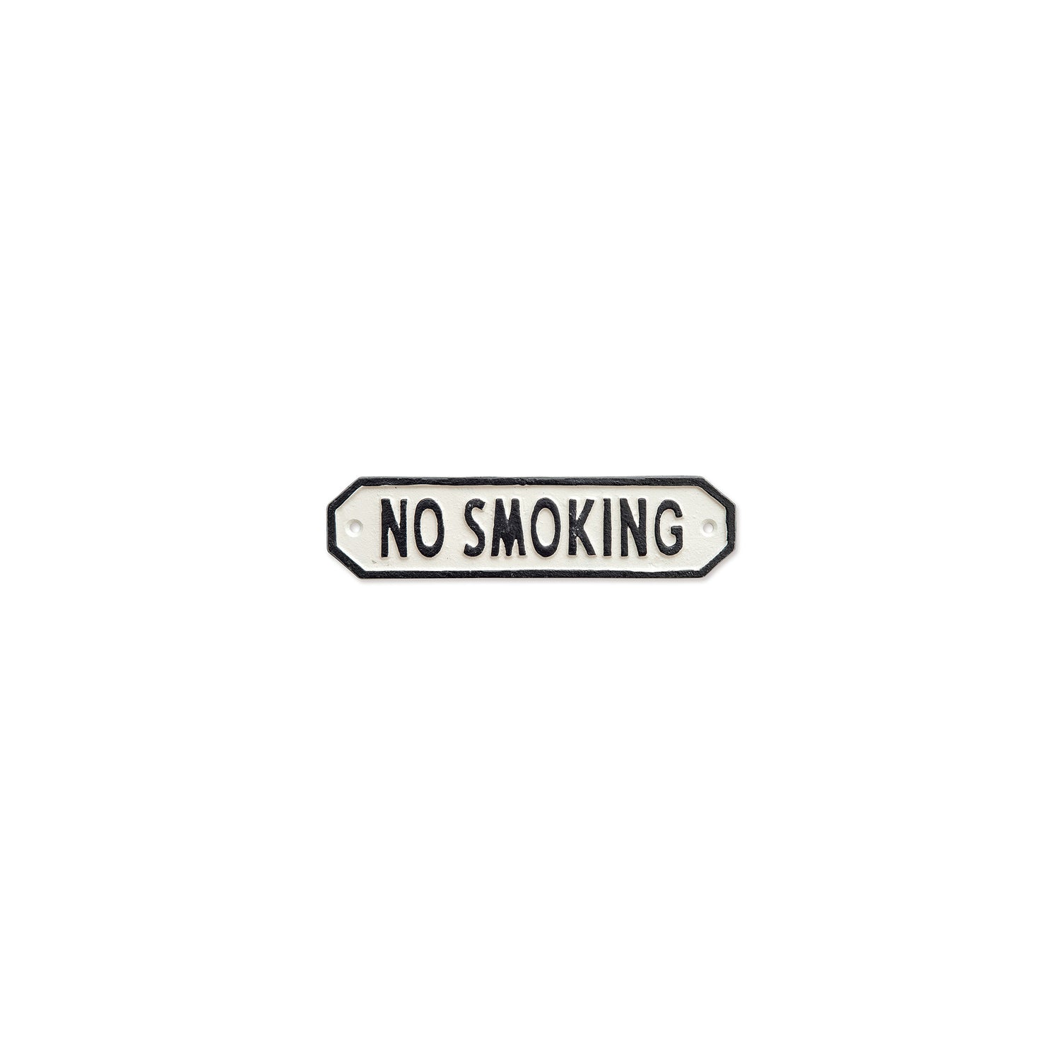 63589 サインプレート　NO SMOKING　ホワイト