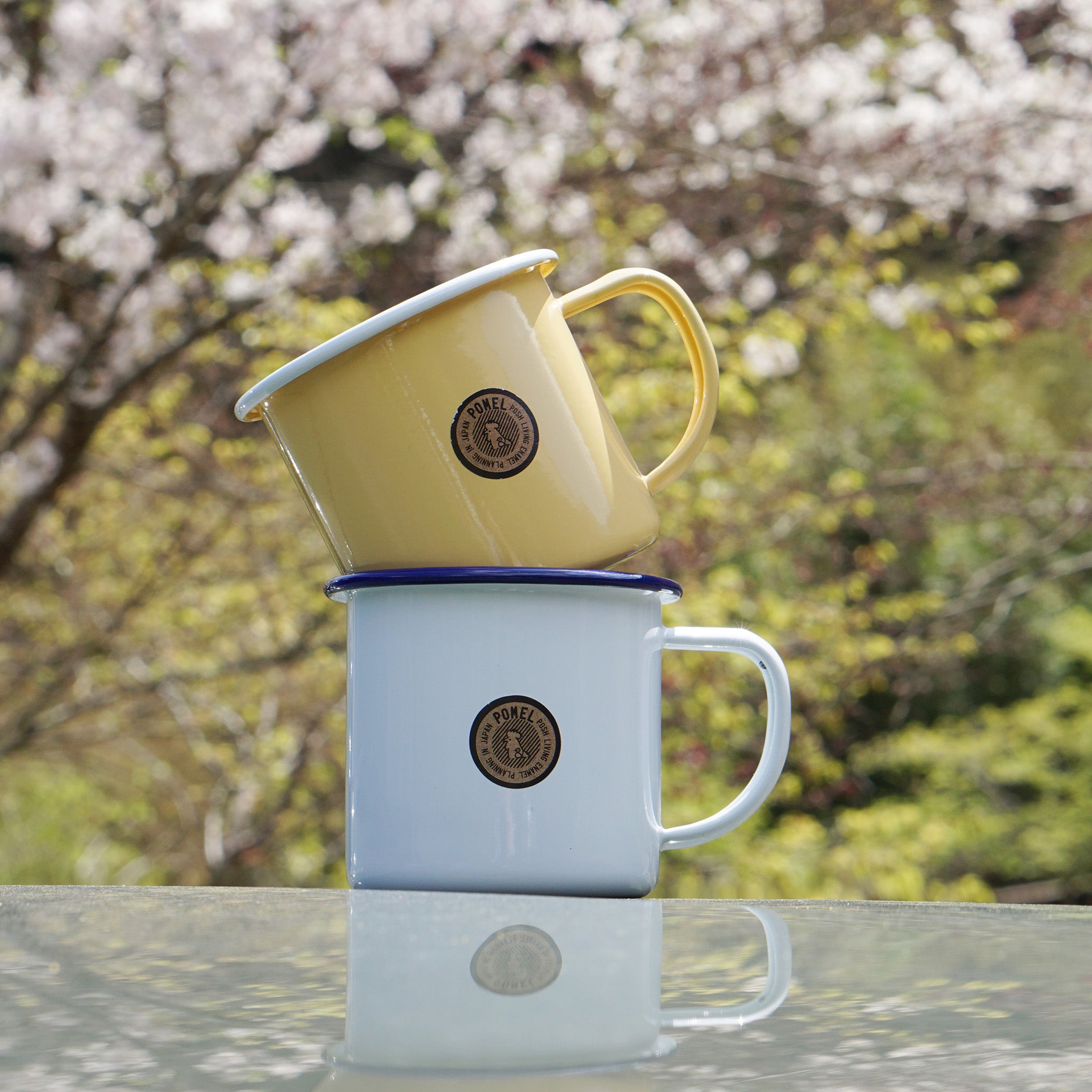 直火対応ホーローマグ 400ml｜キャンプ｜63776 ハニー – POSH LIVING