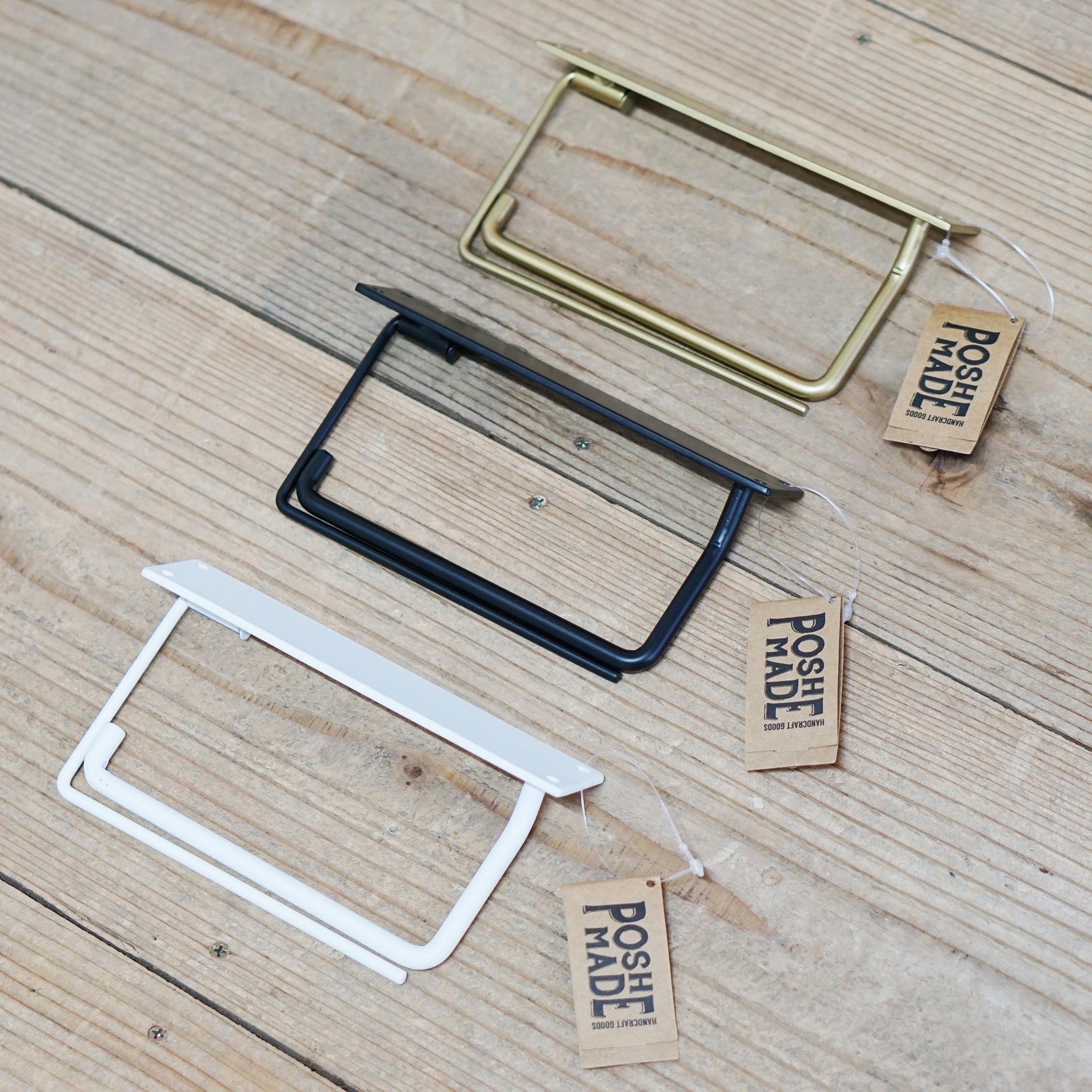 63945 トイレットペーパーホルダー シングル ブラック – POSH LIVING