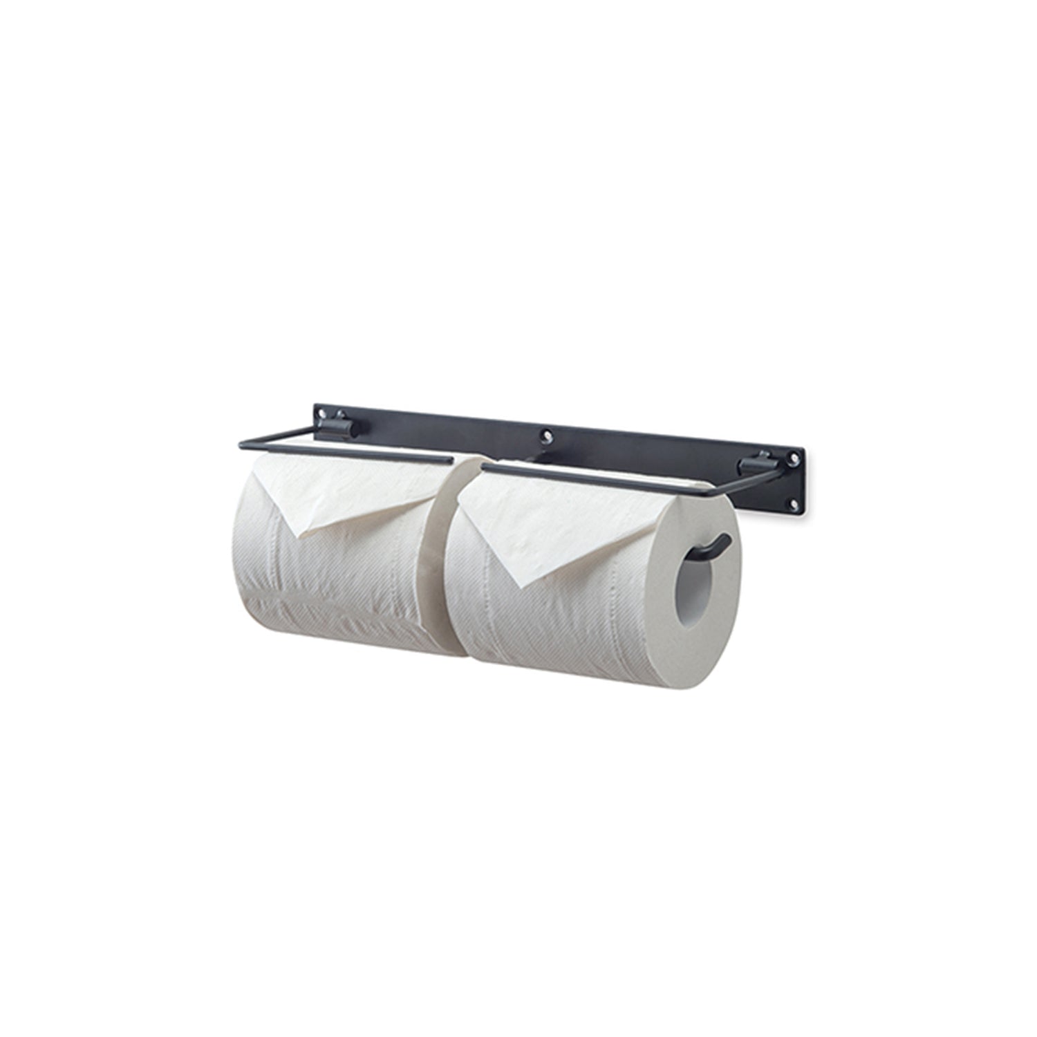 63948 トイレットペーパーホルダー ダブル ブラック