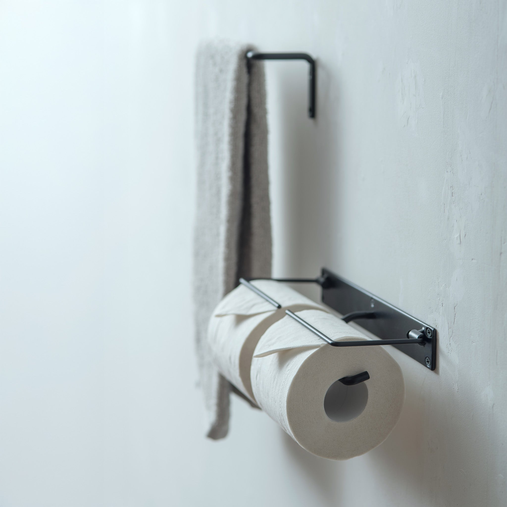 トイレットペーパーホルダー ダブル アンティークゴールド｜壁付け・天