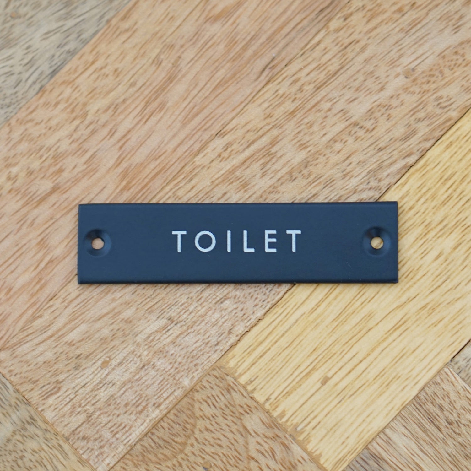 63951 サインプレート TOILET ブラック