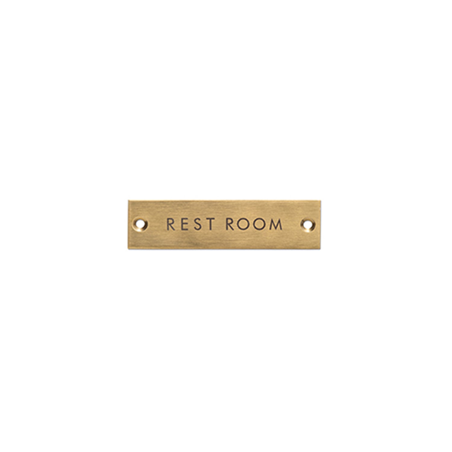 63955 サインプレート REST ROOM アンティークゴールド