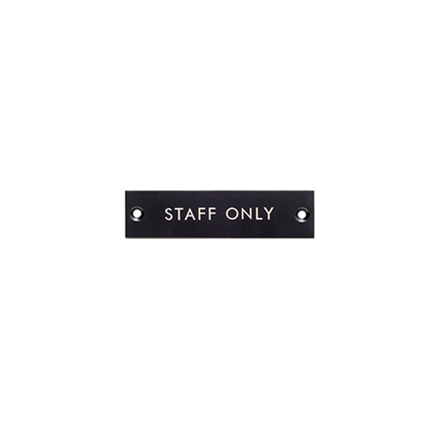63957 サインプレート STAFF ONLY ブラック