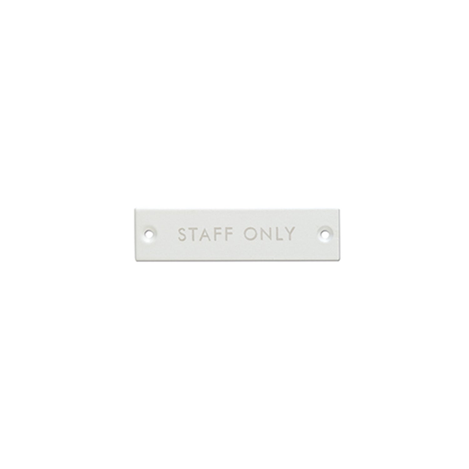 63959 サインプレート STAFF ONLY ホワイト