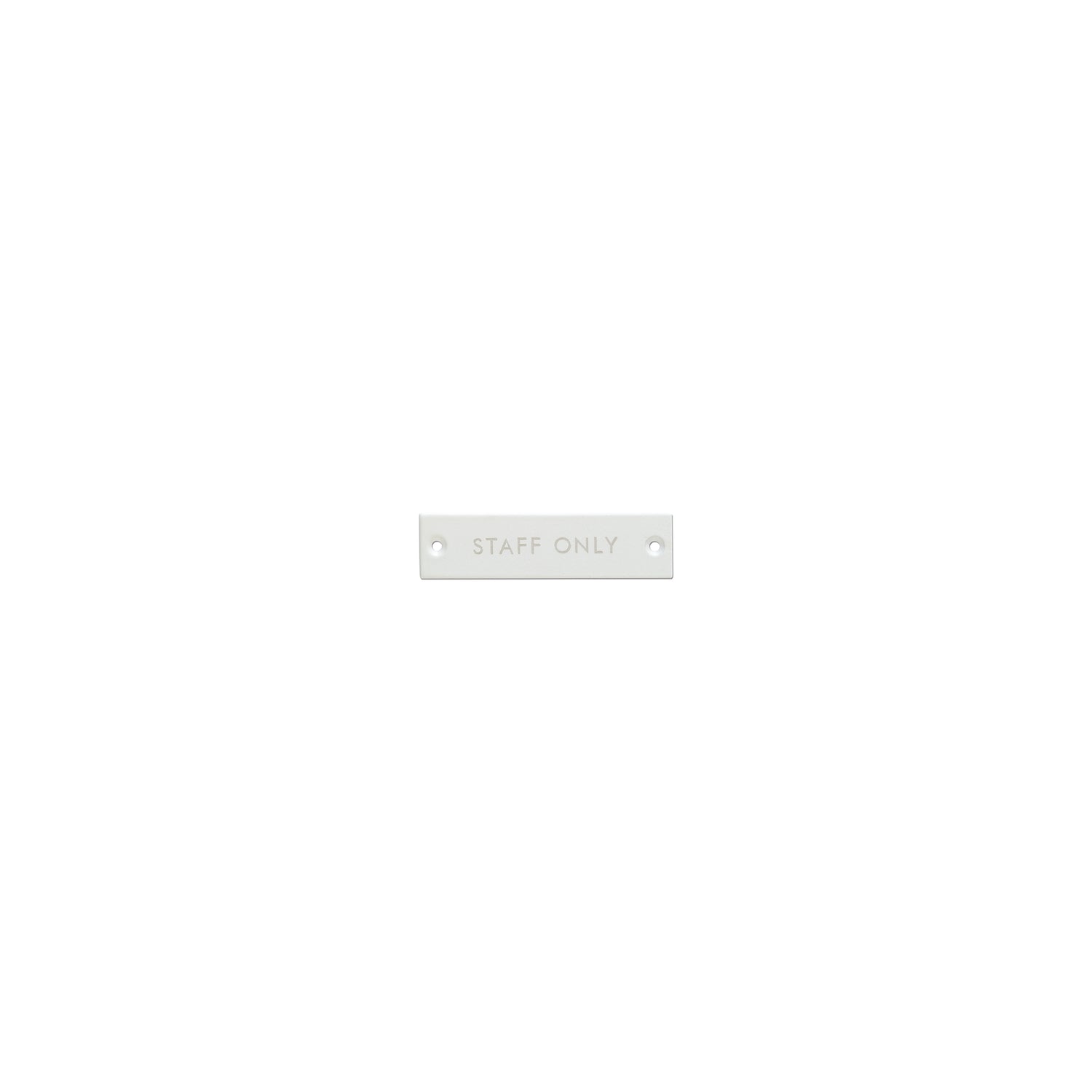 63959 サインプレート STAFF ONLY ホワイト