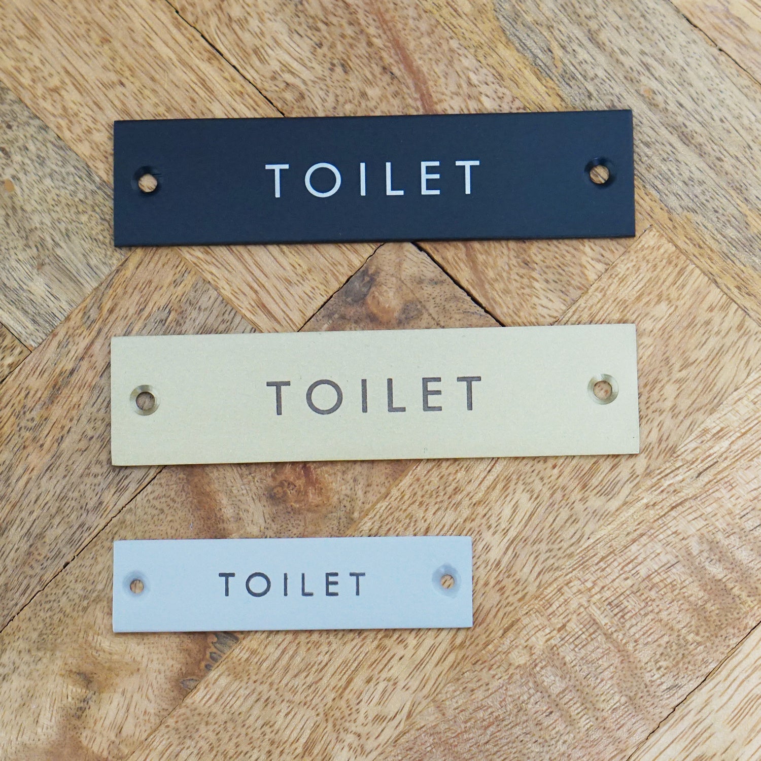 64017 サインプレート TOILET ウォームグレー