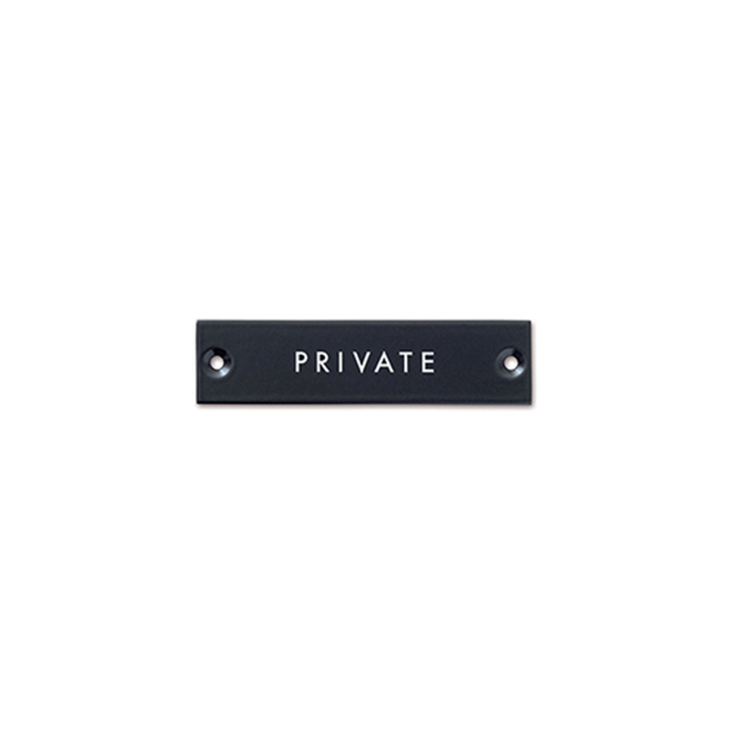 64018 サインプレート PRIVATE ブラック