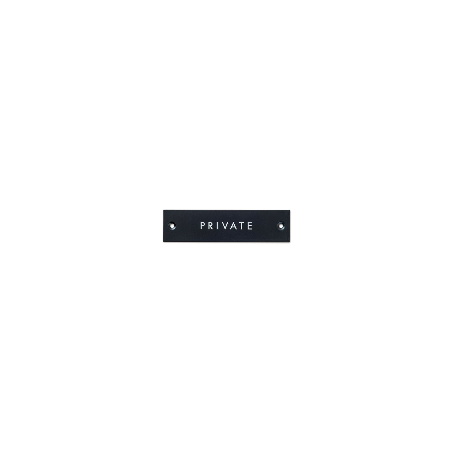 64024 サインプレート PRIVATE ブラック