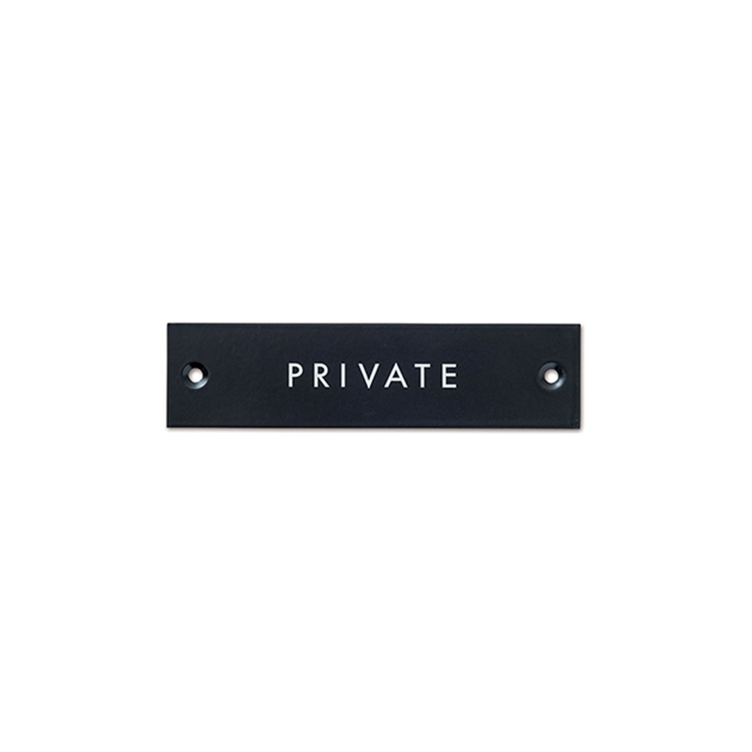 64024 サインプレート PRIVATE ブラック