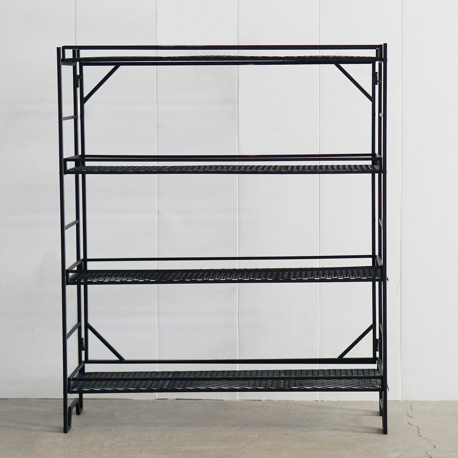 64140 プランツラック 4段 ブラック