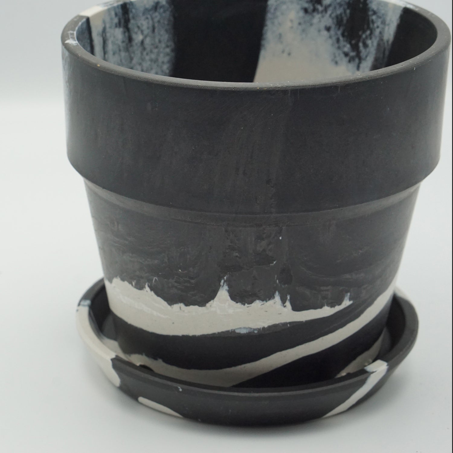 【別倉庫発送】80981 アーバンプランツポット チャコール/ミルク