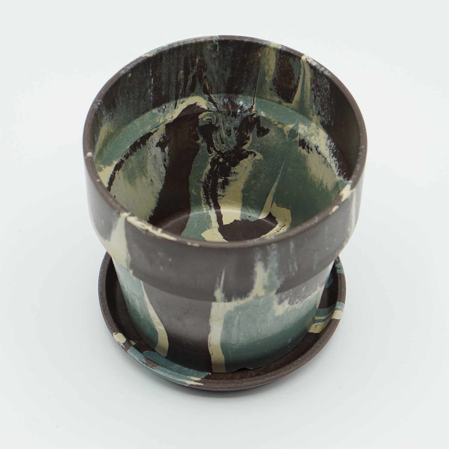 【別倉庫発送】81071 アーバンプランツポット　グリーンカモ