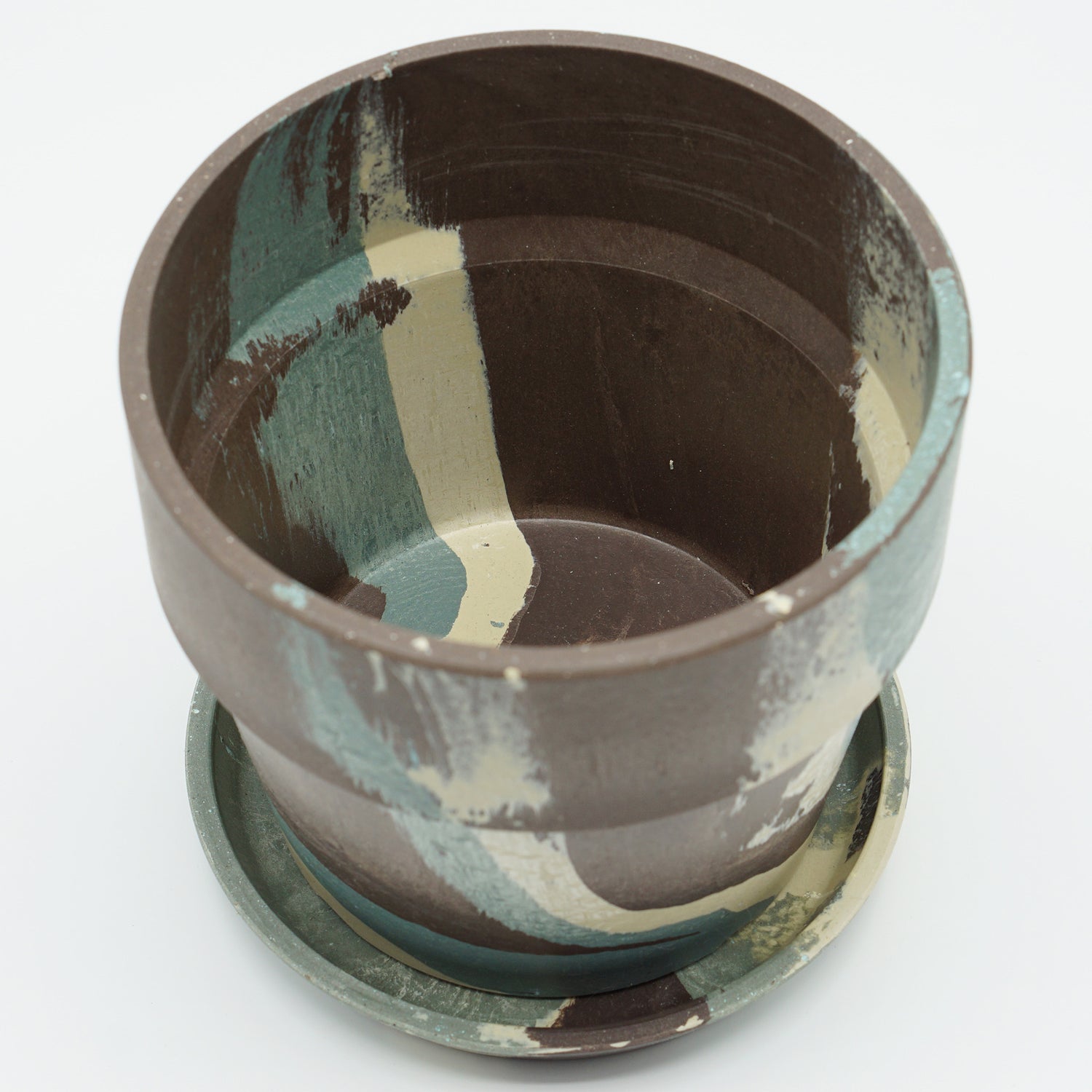 【別倉庫発送】81077 アーバンプランツポット　グリーンカモ