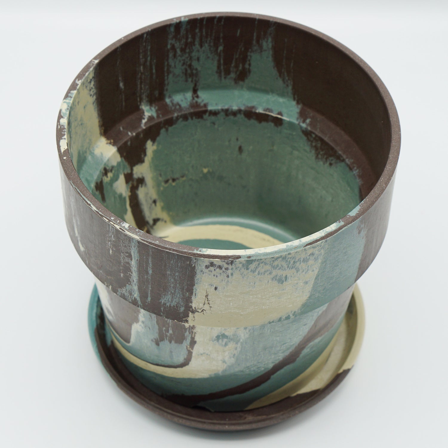 【別倉庫発送】81083 アーバンプランツポット　グリーンカモ